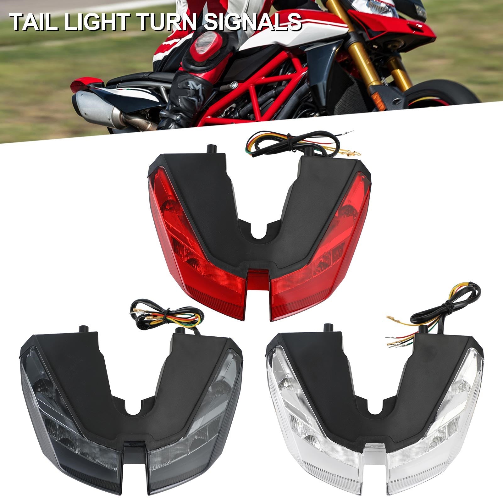 Tail Lights Turn Signal For DUCATI HYPERMOTARD 821 939 950 SP 2012-2021 Generic