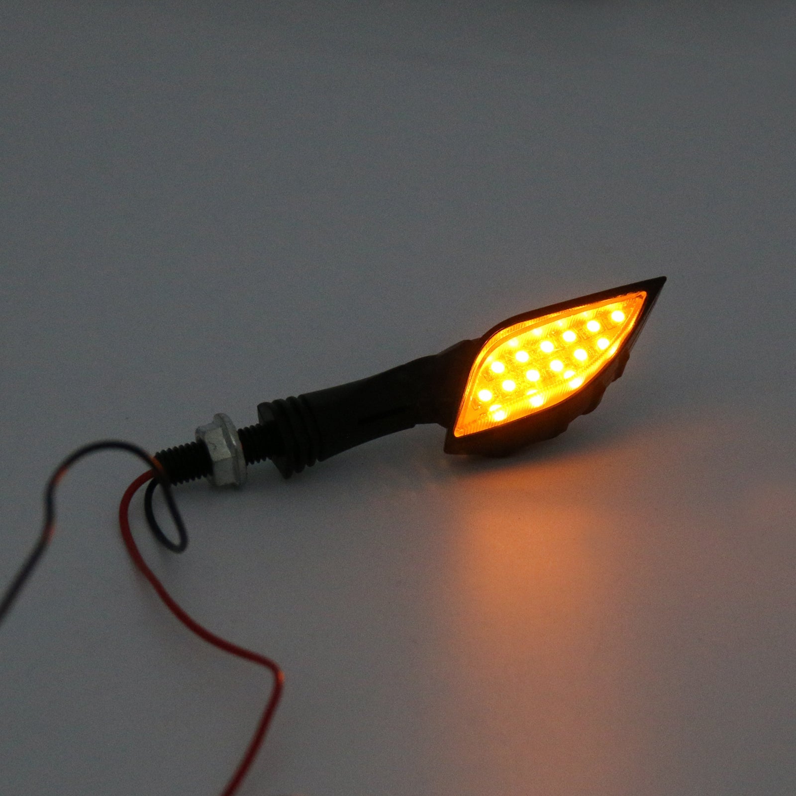 Clignotants LED universels à main squelette noir, indicateur 3 couleurs génériques