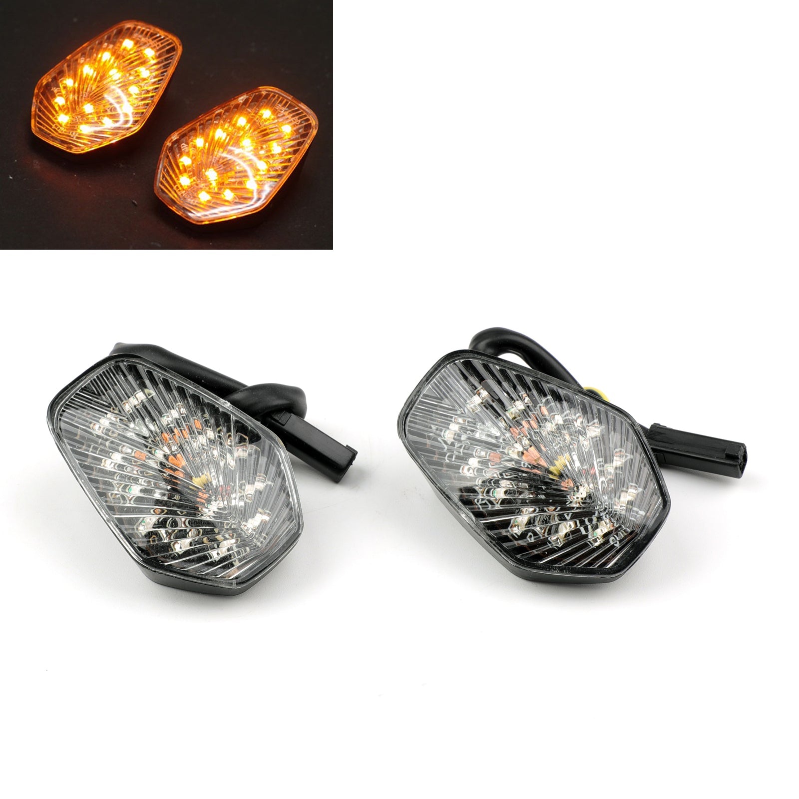 Flush Mount LED Euro Turn Signals for 2001-2004 Suzuki GSXR 1000