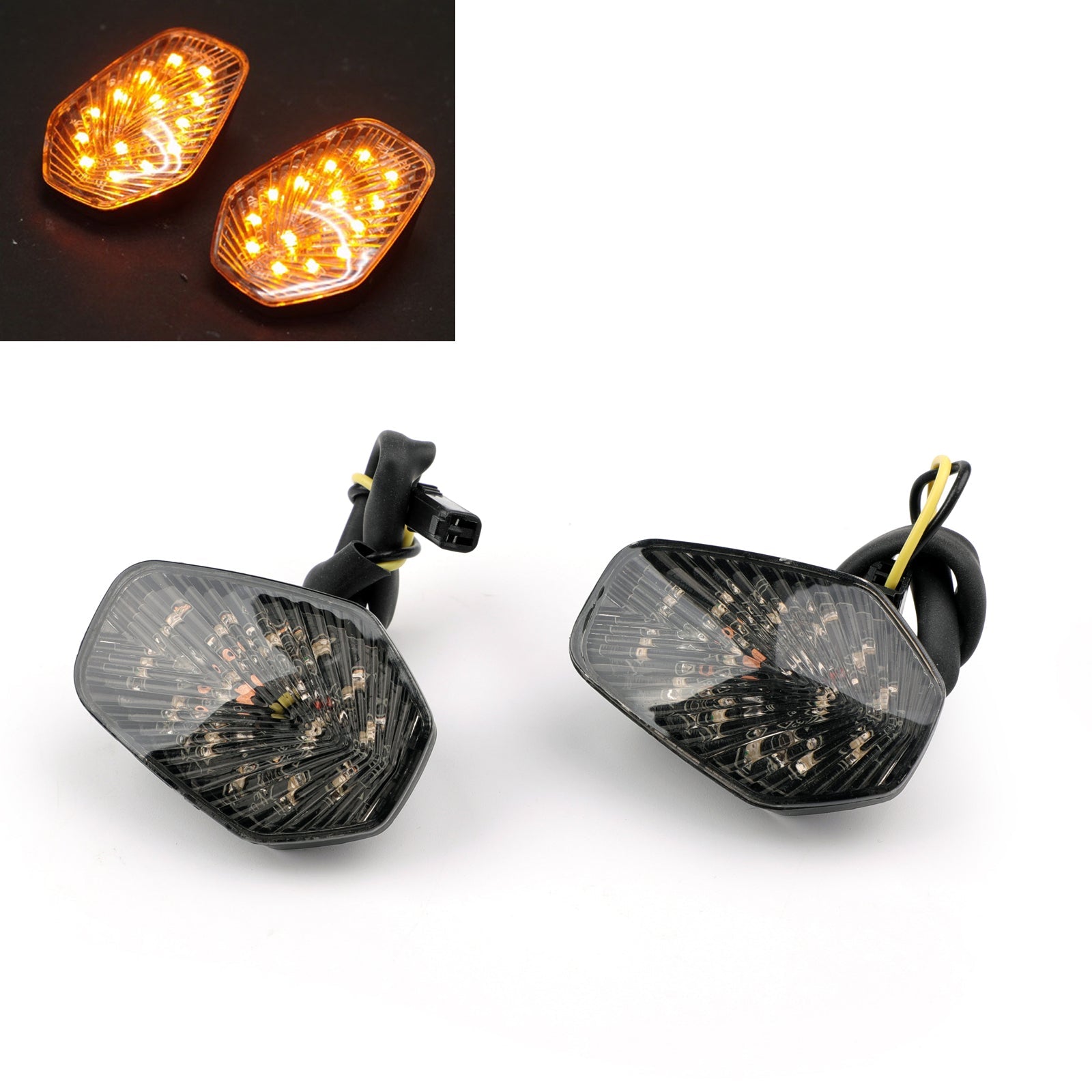 Flush Mount LED Euro Turn Signals for Suzuki GSXR 600 GSXR750 GSX-R1000 Generic