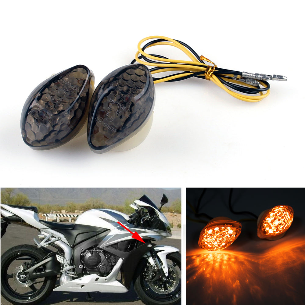 LED Flush mount Turn Signals For Honda CBR600/1000RR F4/i CBR900/929/919/954 Generic