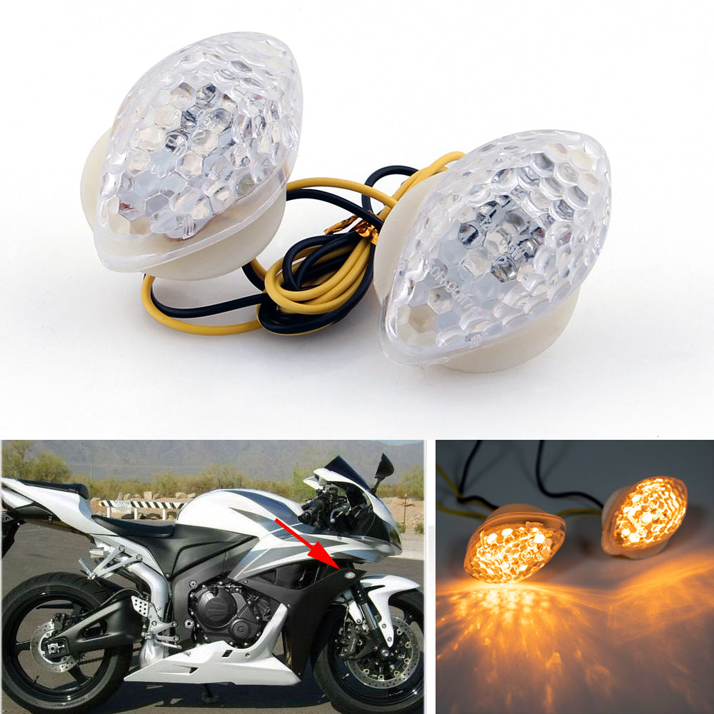 LED Flush mount Turn Signals For Honda CBR600/1000RR F4/i CBR900/929/919/954 Generic