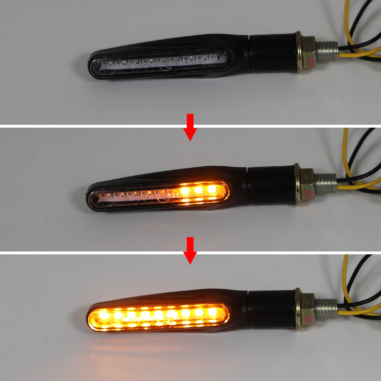 M10 Motorcycle Turn Signals Indicator Light Blinker Scooter Chopper Cafe Racer Generic