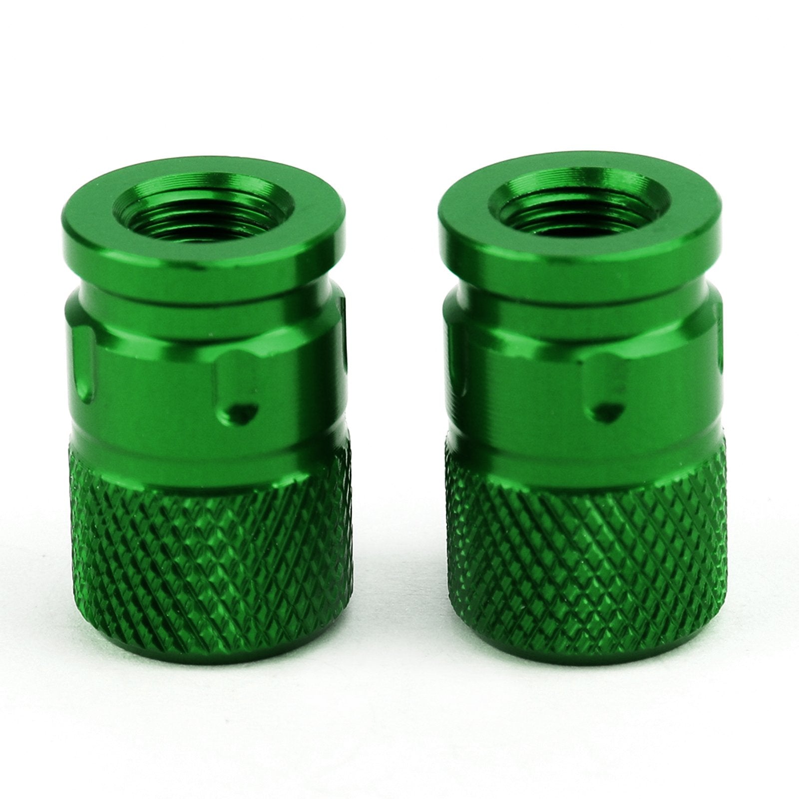 Pair CNC Billet Anti-Thief Tire Valve Stem Caps For Car Truck Bike Motorcycle