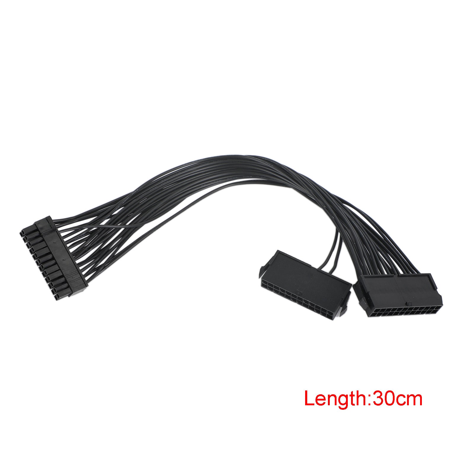 PCIE 6 Pin Male to 8 (6+2) Pin Dual Male GPU Power Cable Splitter 18AWG 50cm