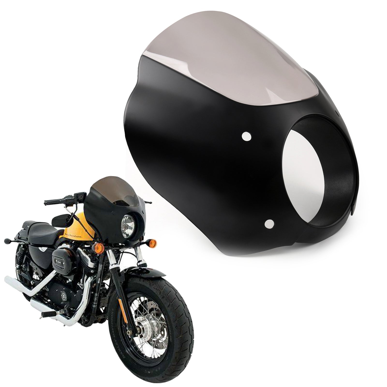 Carénage de pare-brise Cafe Racer pour Harley Sportster XL 883 1200, 3 couleurs génériques