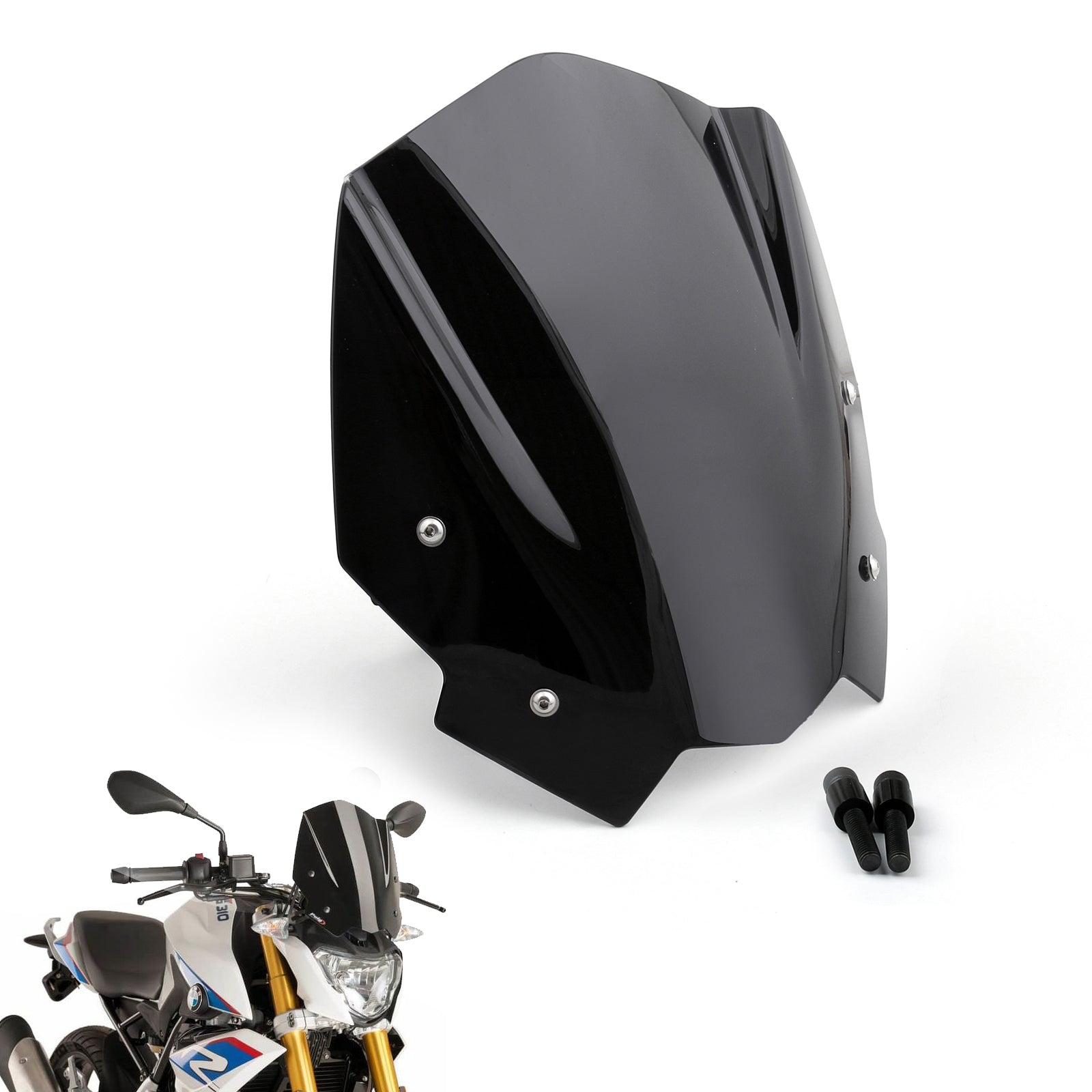 Nouveau Pare-brise en plastique ABS pour moto pour BMW G310R 2017-2018 générique