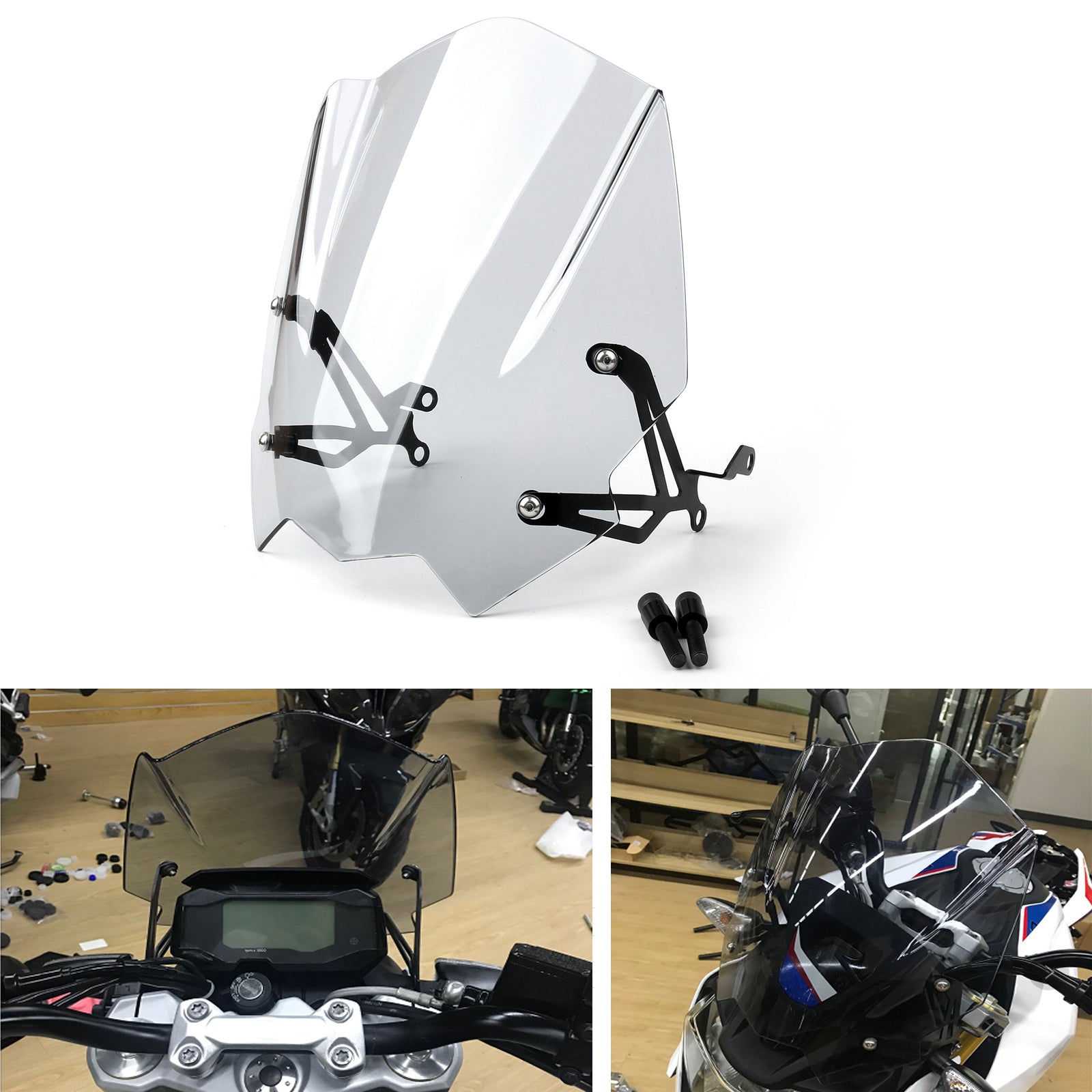 New Motobike ABS Plastic Windshield Windscreen For BMW G310R 2017-2018 Generic