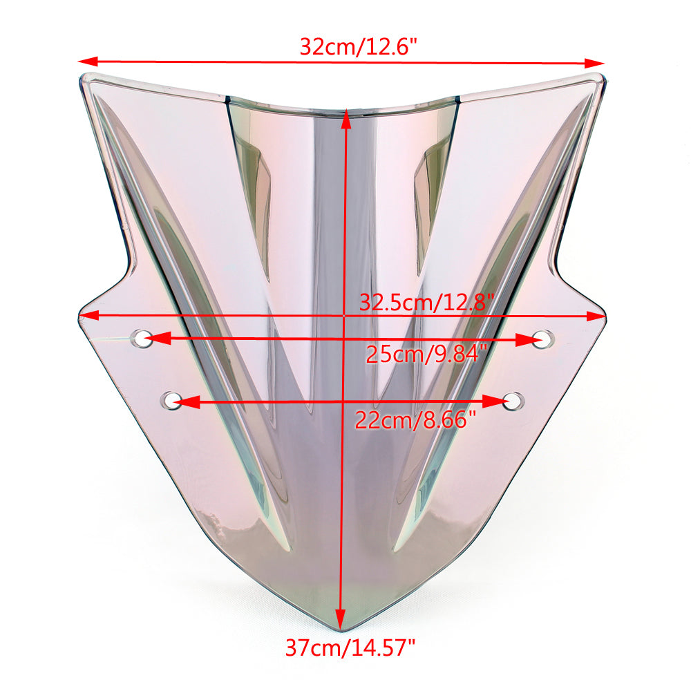 Voorruit Voorruit Double Bubble Voor Kawasaki Ninja 300 EX300 2013-2017 Generiek