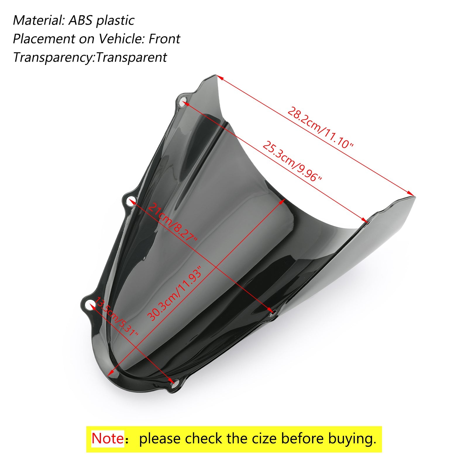 2017-2018 Suzuki GSXR 125 ABS pare-brise pare-brise pare-brise protecteur générique