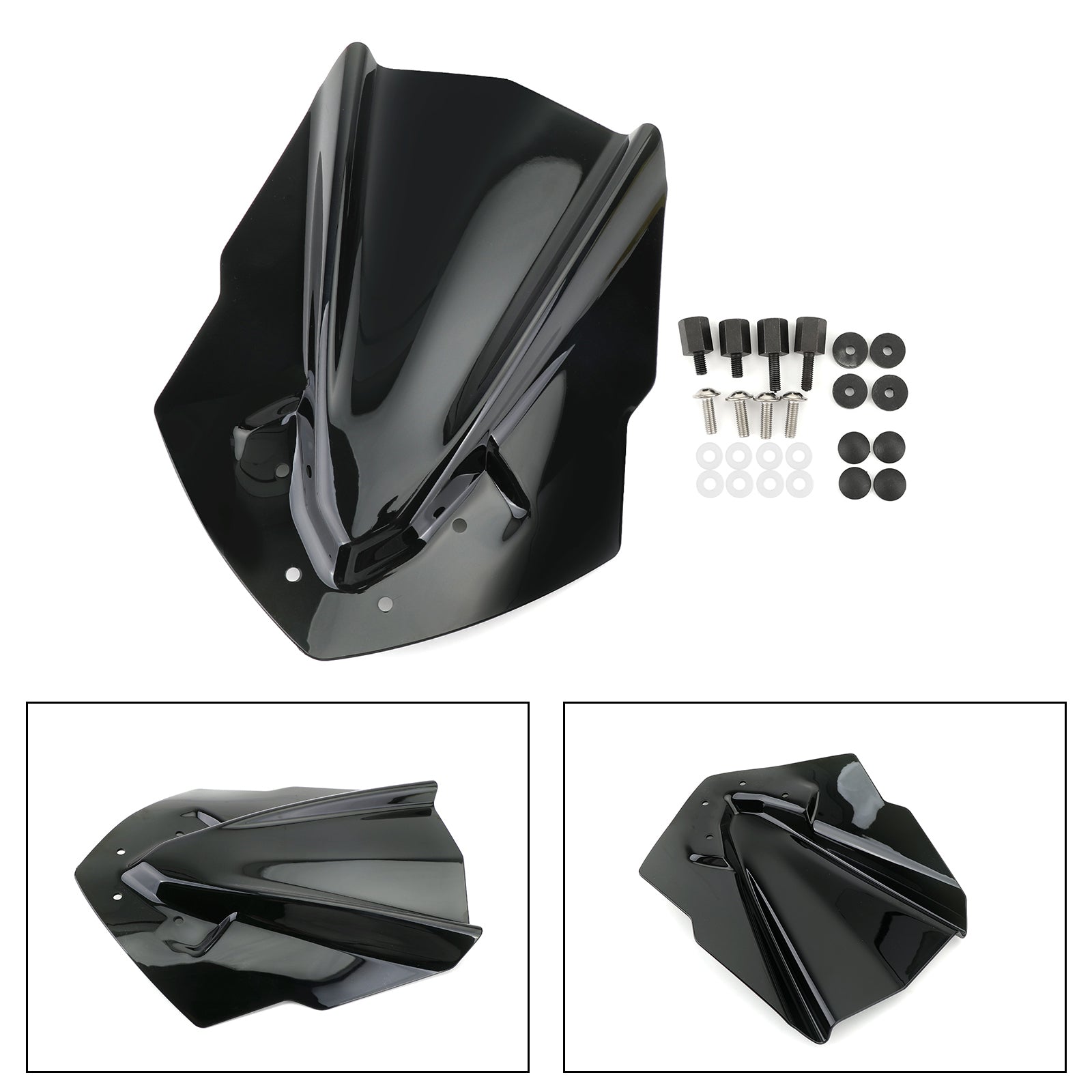 2015-2019 Yamaha MT125 ABS Motorcycle Windshield WindScreen Black Generic