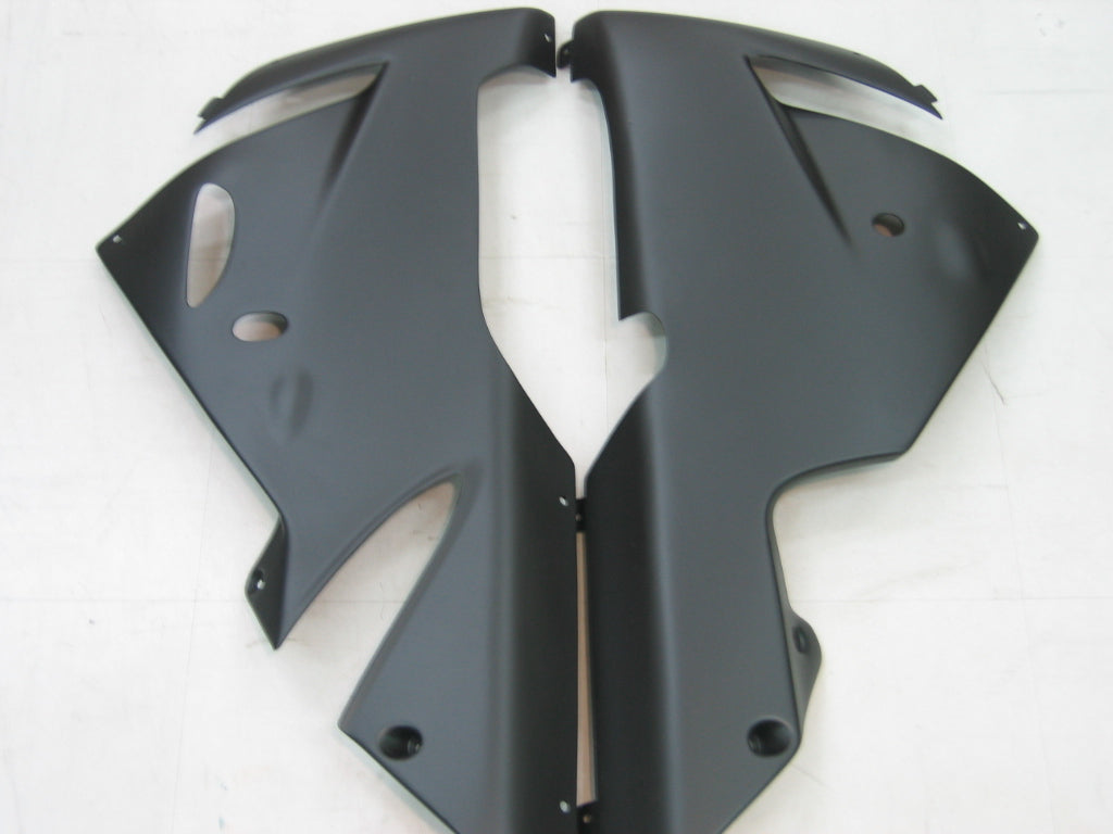 2004-2005 Kawasaki ZX 10R Silver Black Racing Fairings Generic