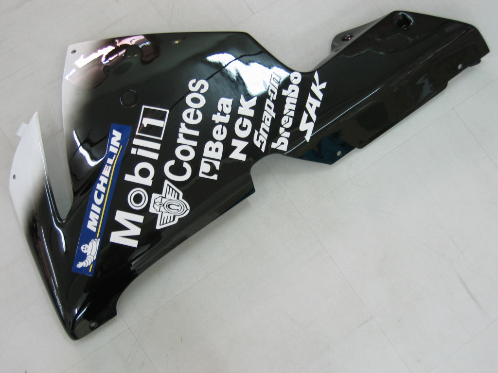 2004-2005 Kawasaki ZX 10R zwart wit West Racing stroomlijnkappen algemeen