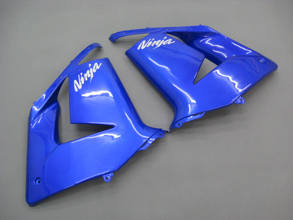 2004-2005 Kawasaki ZX 10R Blue Black Racing Fairings Generic