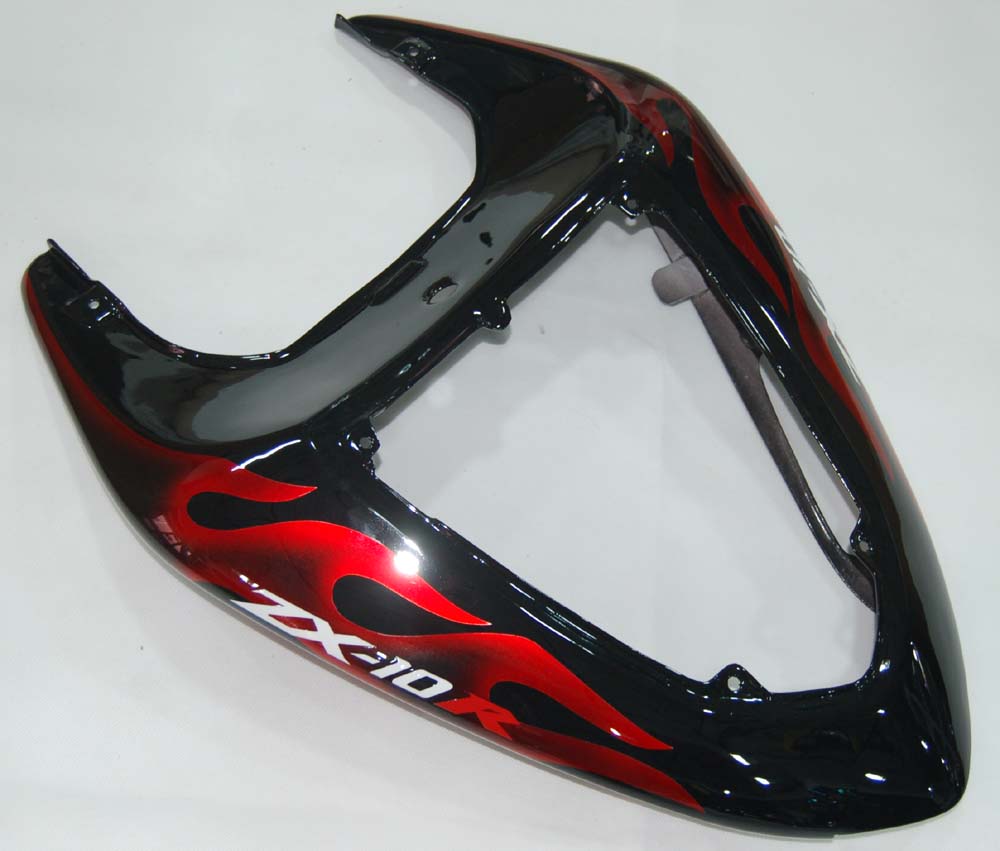 2006-2007 Kawasaki ZX 10R Black & Red Flame Racing stroomlijnkappen algemeen