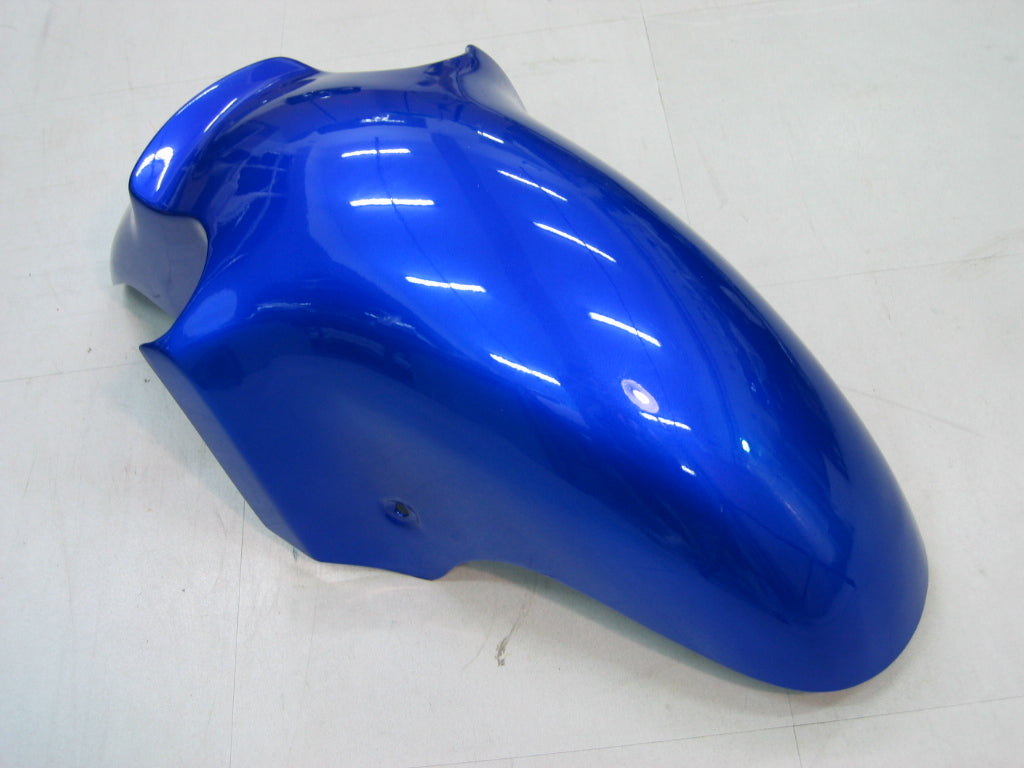 2000-2001 Ninja ZX12R Blue & Black Bodywork Fairing ABS Injection Molded Plastics Set 2# Generic