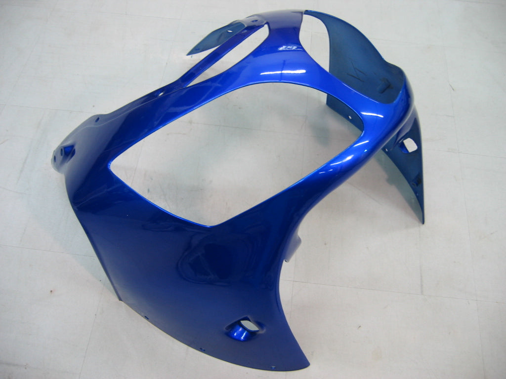 2000-2001 Ninja ZX12R Blue & Black Bodywork Fairing ABS Injection Molded Plastics Set 2# Generic