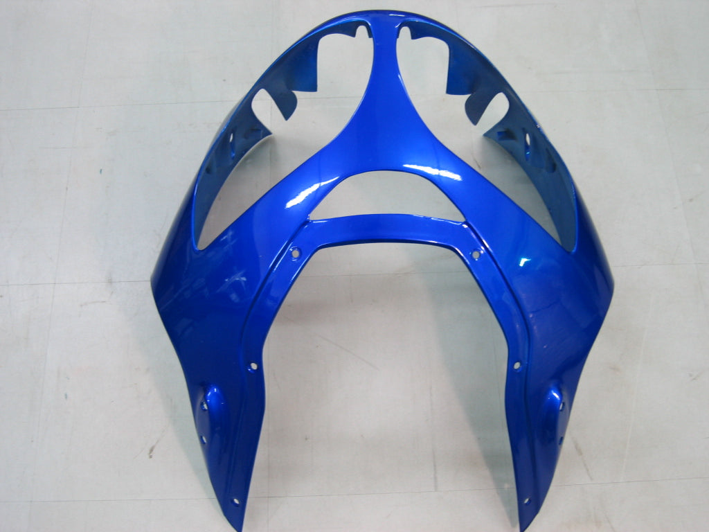 2000-2001 Ninja ZX12R Blue & Black Bodywork Fairing ABS Injection Molded Plastics Set 2# Generic