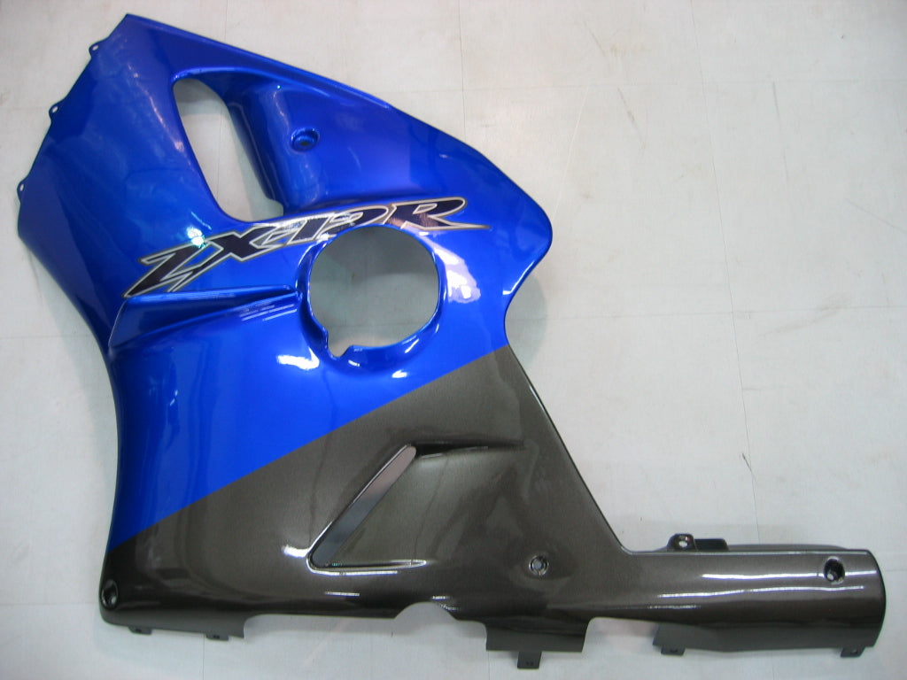 2000-2001 Ninja ZX12R Blue & Black Bodywork Fairing ABS Injection Molded Plastics Set 2# Generic