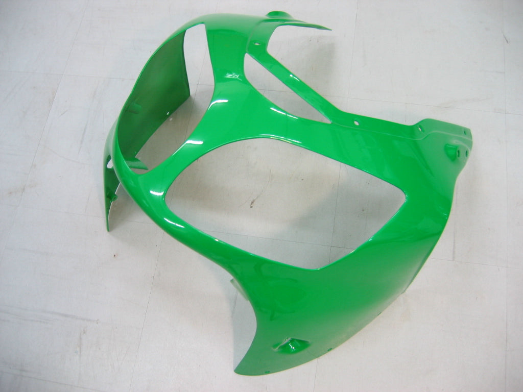 2000-2001 Ninja ZX12R Green & Black Bodywork Fairing ABS Injection Molded Plastics Set 3# Generic