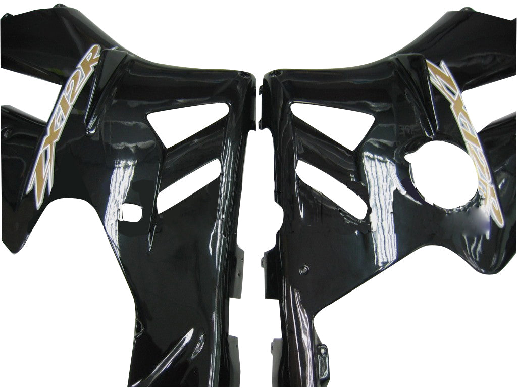 2002-2005 Ninja ZX12R Black Bodywork Fairing ABS Sprøytestøpt plastsett 5# Generisk