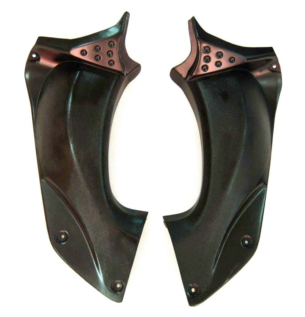 2006-2011 Ninja ZX14R Carénage de carrosserie flamme noire et bleue ABS plastiques moulés par injection ensemble 5# générique