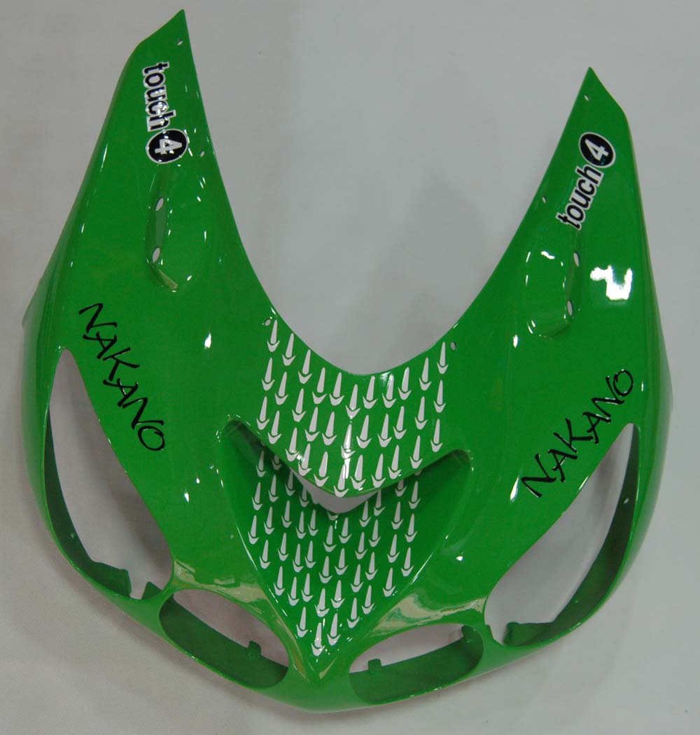 2006-2011 Ninja ZX14R Green Black Nakano Bodywork Fairing ABS Injection Molded Plastics Set 7# Generic