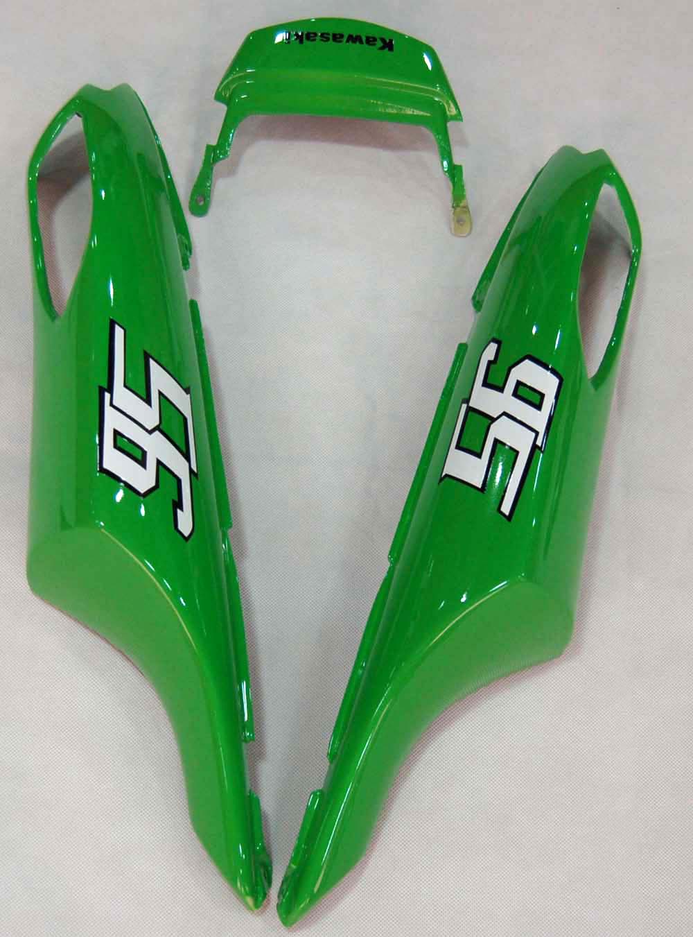 2006-2011 Ninja ZX14R Green Black Nakano Bodywork Fairing ABS Injection Molded Plastics Set 7# Generic