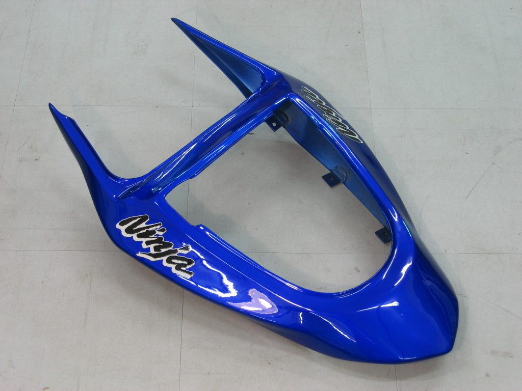 2003-2004 Kawasaki ZX6R 636 Fairings Blue Ninja Racing Generic