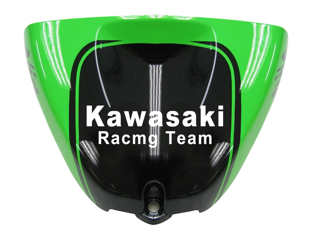 2005-2006 Kawasaki ZX6R 636 stroomlijnkappen groen zwart Kawasaki Racing generiek