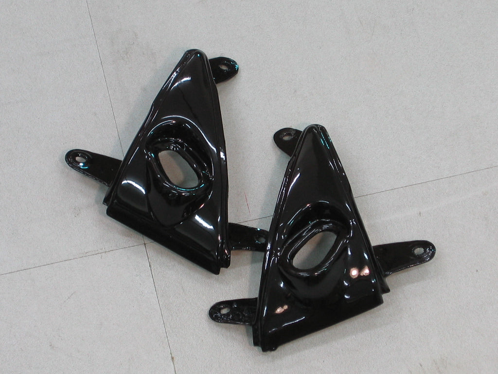 2005-2006 Kawasaki ZX6R 636 stroomlijnkappen Zwart Wit West ZX6R Racing Generiek