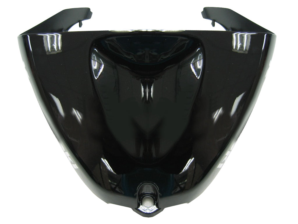 2005-2006 Kawasaki ZX6R 636 stroomlijnkappen Zwart en paars Flame Ninja Racing Generiek