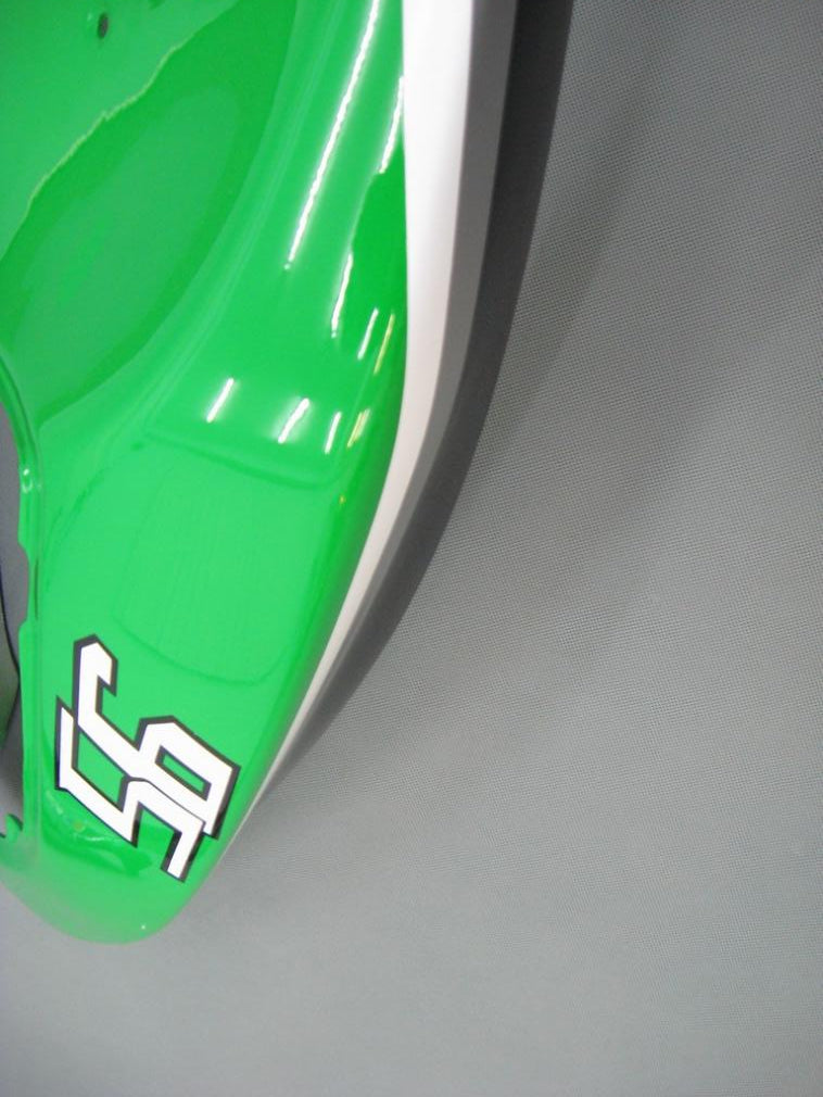 2005-2006 Kawasaki ZX6R 636 stroomlijnkappen groen zwart nr. 56 Nakano Racing generiek