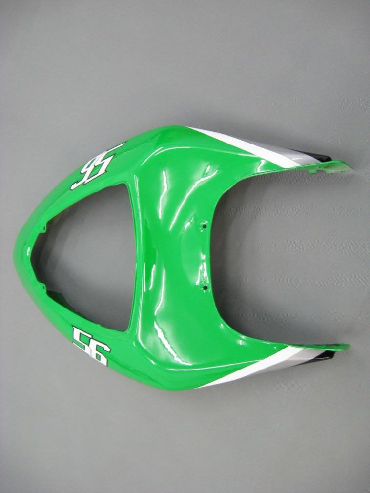 2005-2006 Kawasaki ZX6R 636 stroomlijnkappen groen zwart nr. 56 Nakano Racing generiek