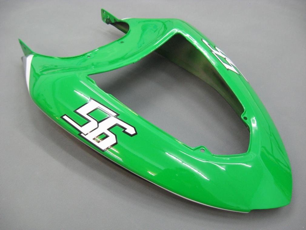 2005-2006 Kawasaki ZX6R 636 stroomlijnkappen groen zwart nr. 56 Nakano Racing generiek