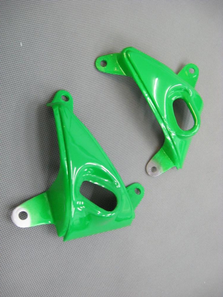 2005-2006 Kawasaki ZX6R 636 stroomlijnkappen groen zwart nr. 56 Nakano Racing generiek