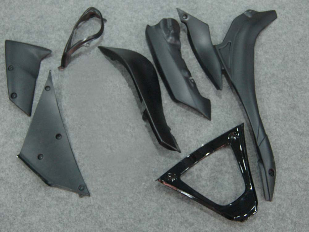 2007-2008 Kawasaki ZX6R Black Fairing Kit