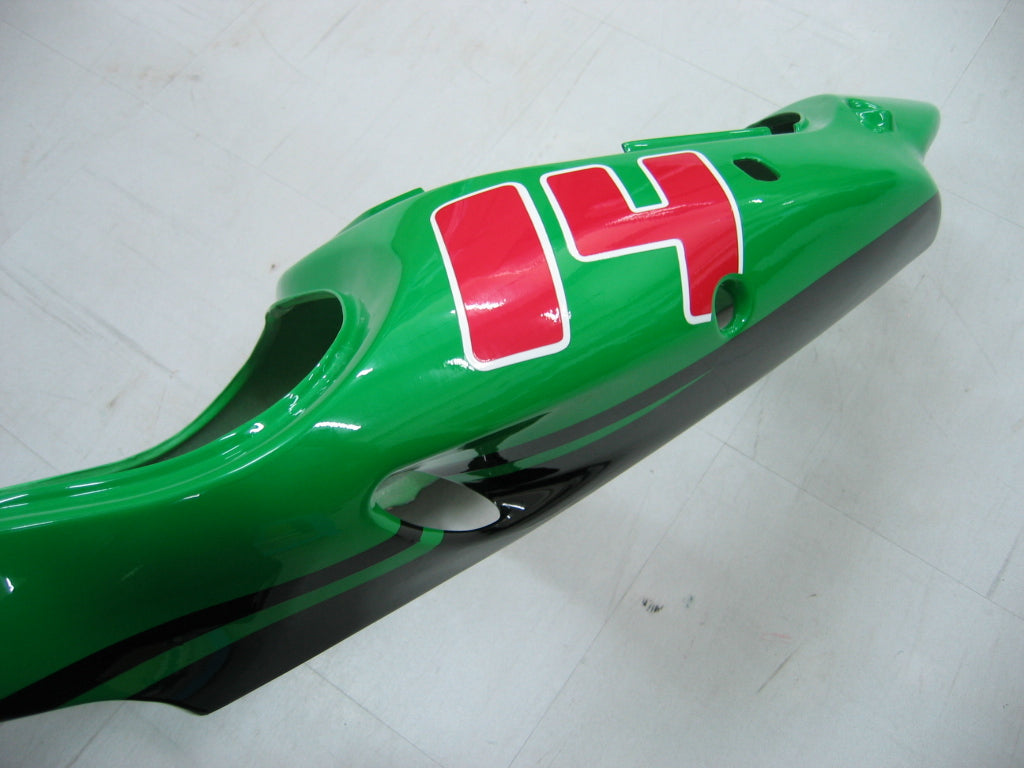 2000-2001 Kawasaki ZX 9R Fairings Green Black No.14 ZX9R Racing Generic