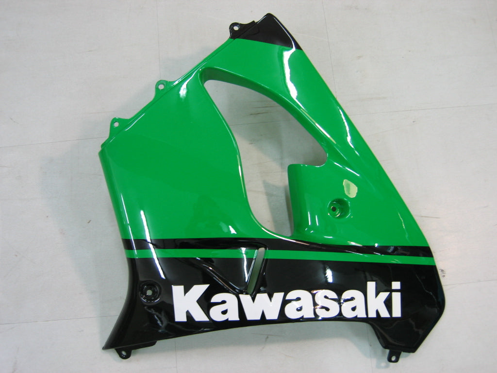 2000-2001 Kawasaki ZX 9R Fairings Green Black No.14 ZX9R Racing Generic