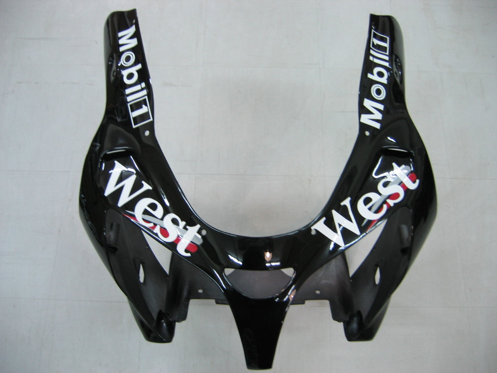 2000-2001 Kawasaki ZX 9R Fairings Black White West ZX9R Racing Generic