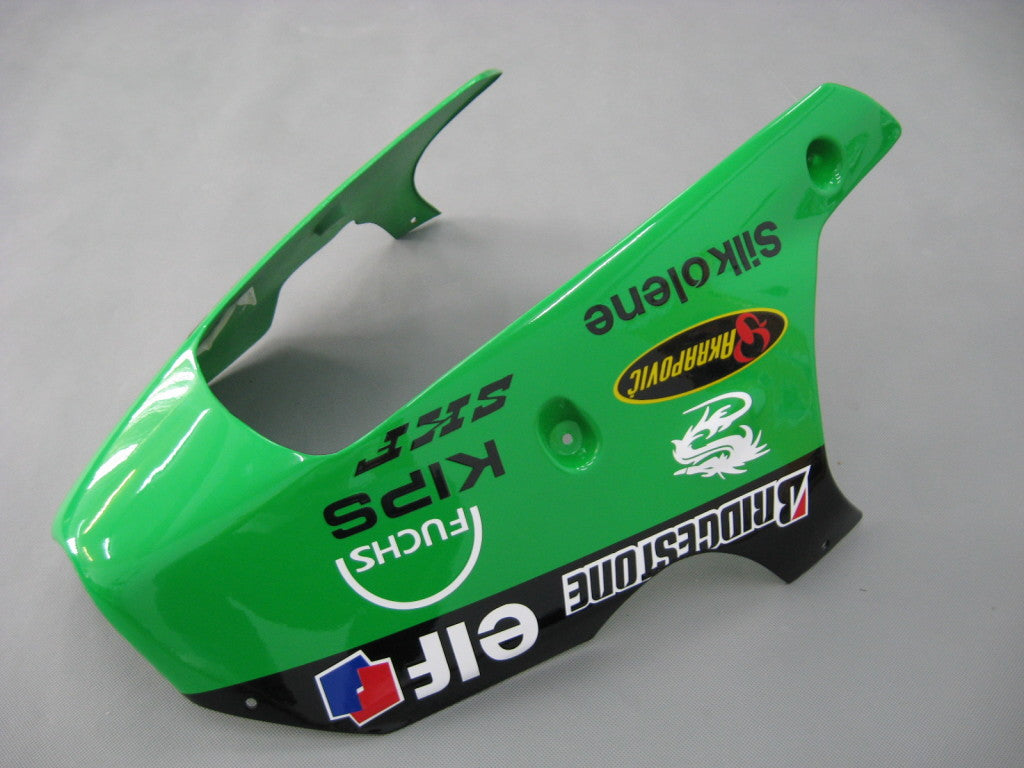 2000-2001 Kawasaki ZX 9R Fairings Green Black No.56 Nakano Racing Generic