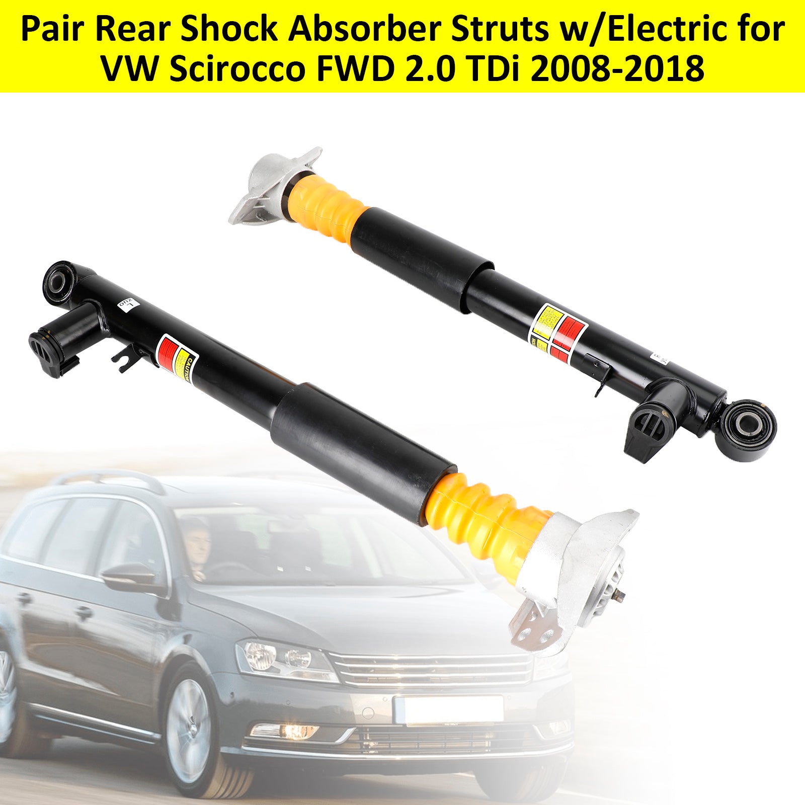 2005-2010 VW Passat & Variant 3C2 3C5 Pair Rear Shock Absorber Struts w/Electric 1K0512010H 1K0512009H