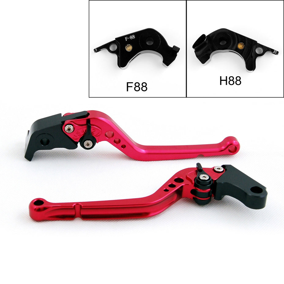 Leviers de frein et d'embrayage pour Kawasaki ZX1400/ZX14R/ZZR1400 GTR1400/CONCOURS 14 noir générique