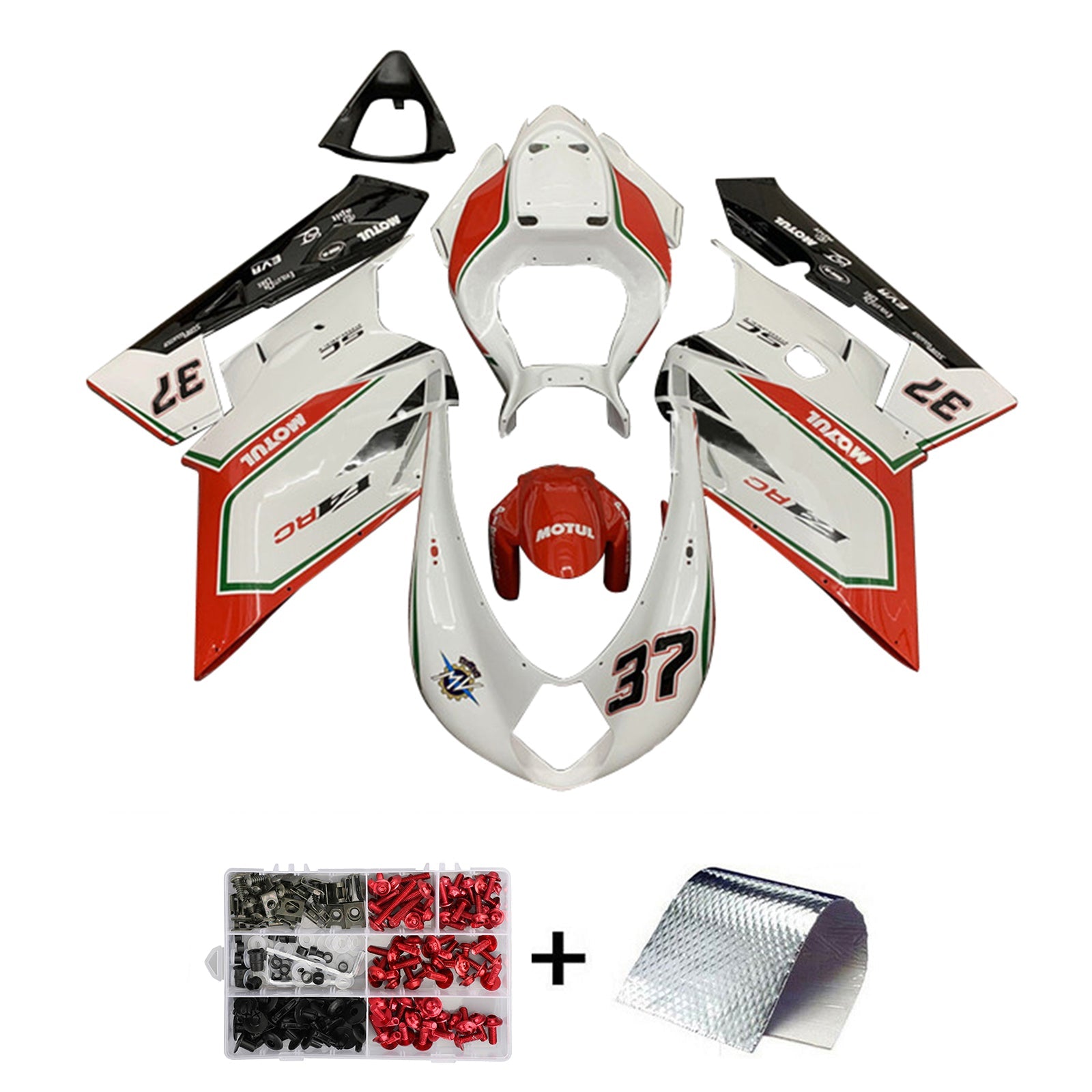 2005-2006 MV Agusta F4 1000 Kit de carenado Carrocería Plástico ABS