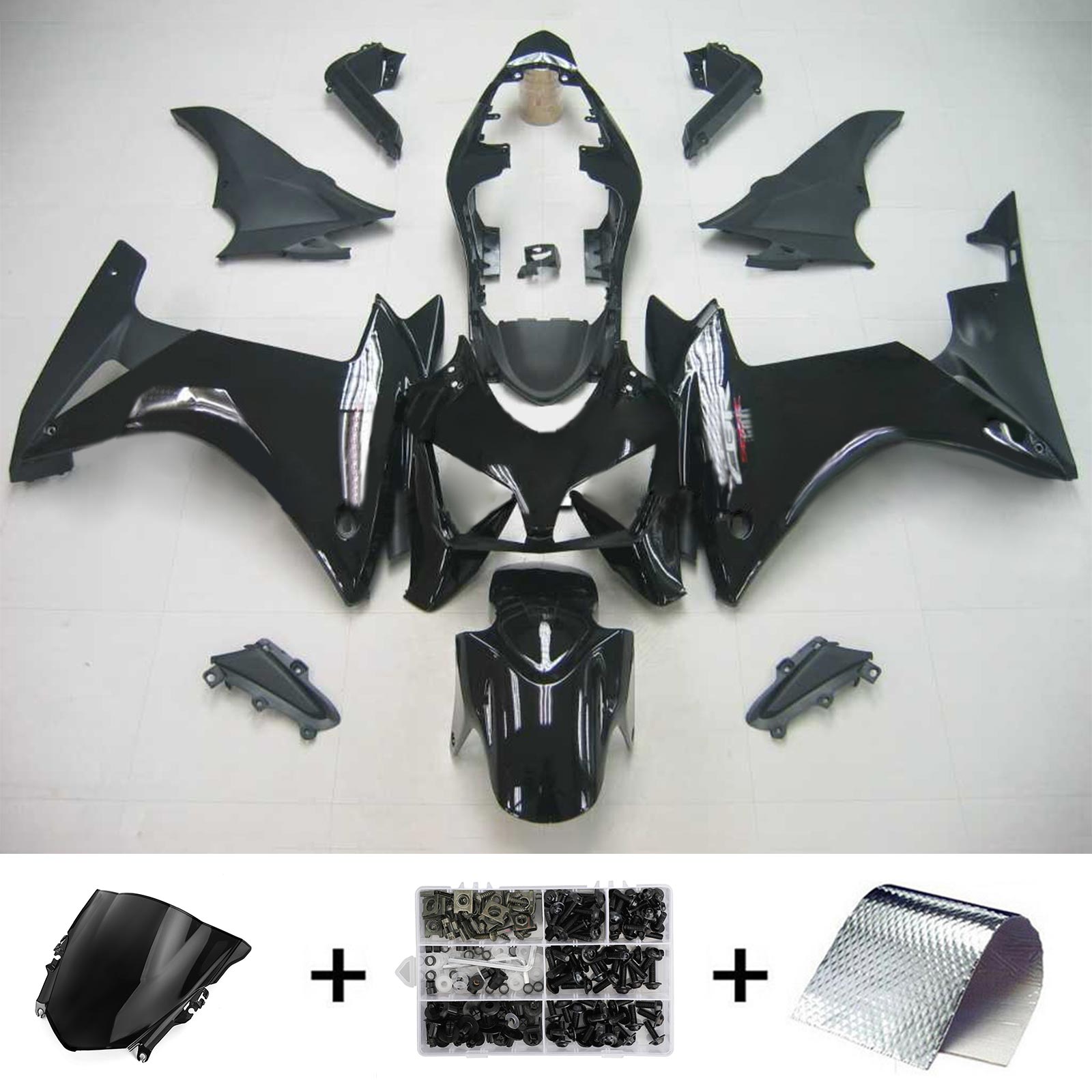 2013-2015 Honda CBR500R Kit de carénage d'injection Amotopart Carrosserie Plastique ABS # 102