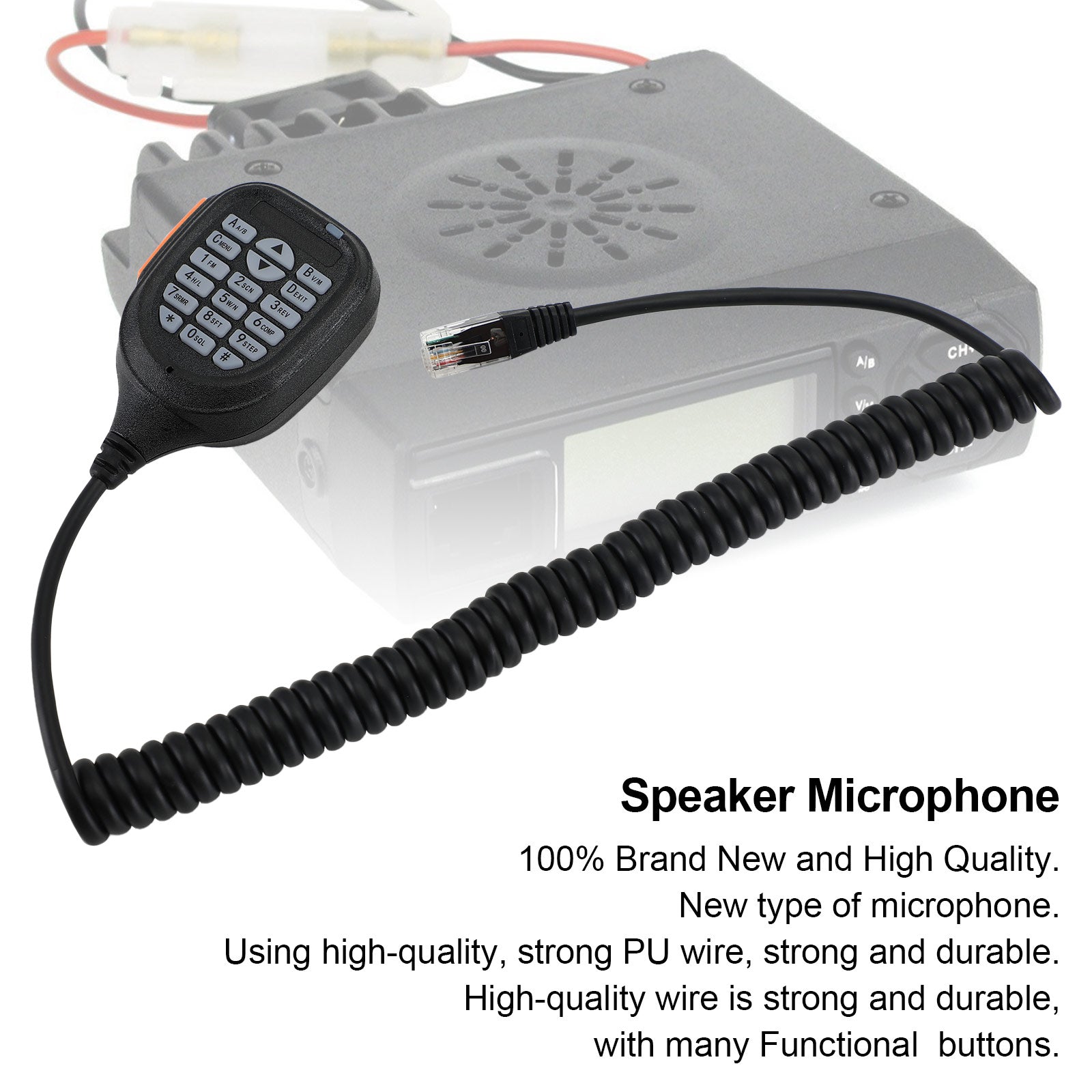 Luidspreker Mic Microfoon Voor Bj-218 Bj-318 Bj-282 25W Dual Band Mini Mobiele Radio