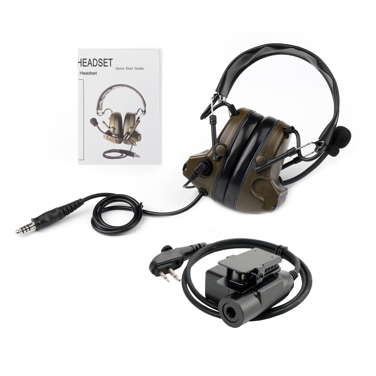 For Hytera TC-610 TC-618 TD500 TD510 TD520 6-Pin U94 PTT Z Tactical H50 Headset