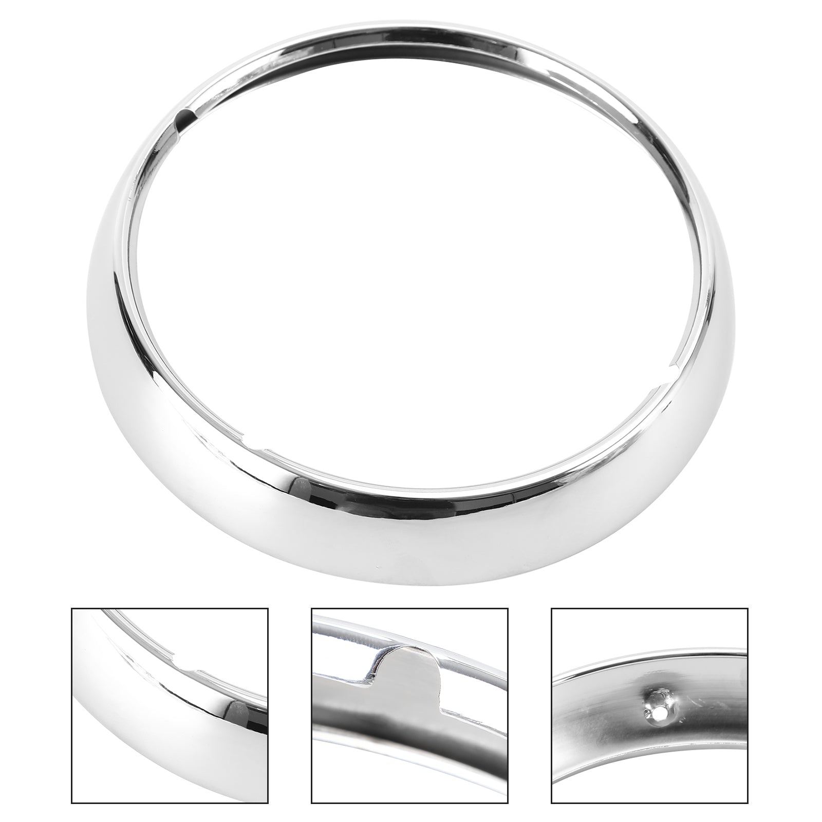 7" Chrome koplampafwerking Ringlichtafdekking voor Touring Road King 67712-83A Generiek