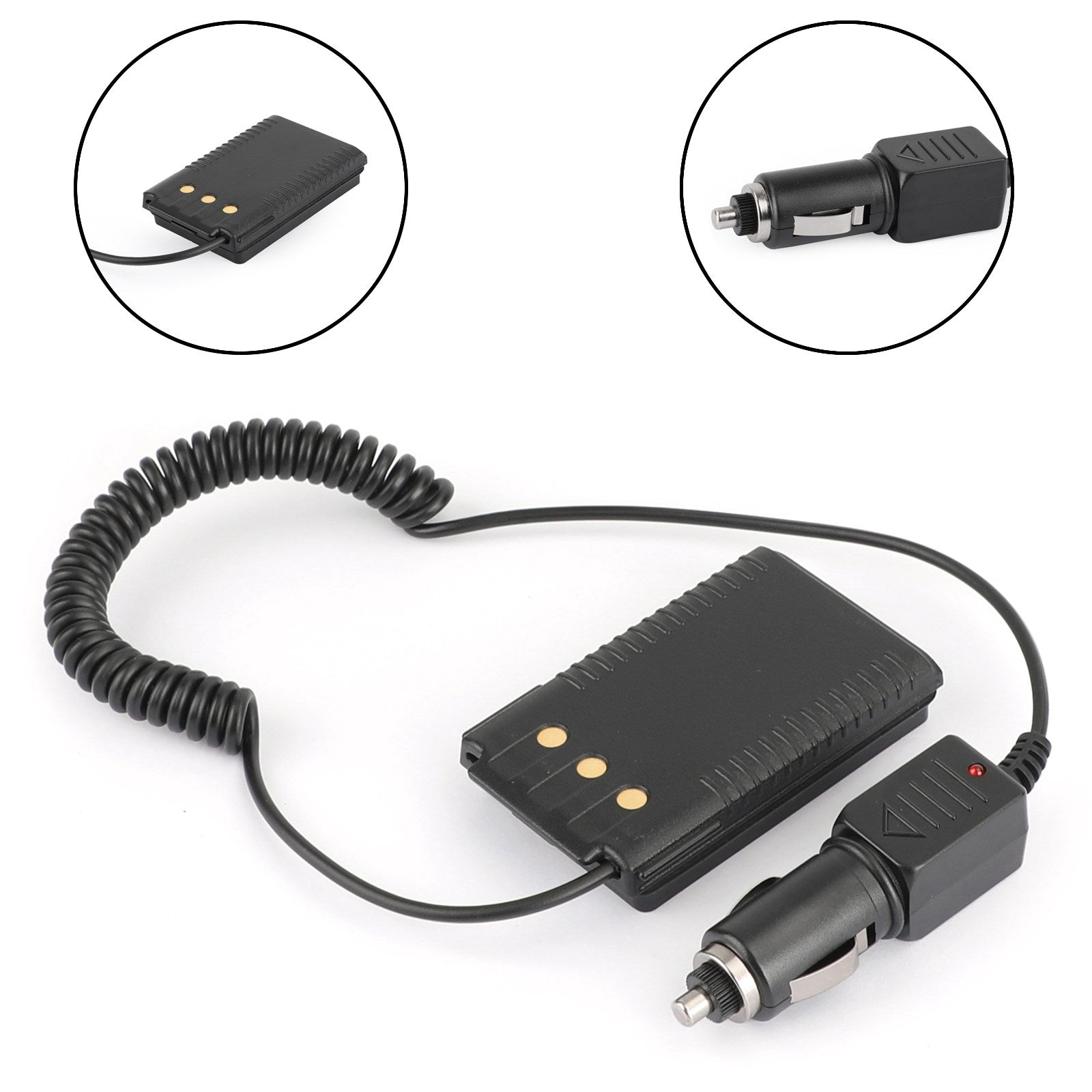 Adaptateur d'éliminateur de batterie de chargeur de voiture 12V/24V adapté pour Yaesu FT70D FT70DR