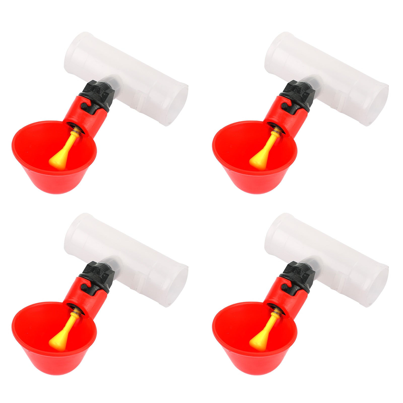 4PCS Water Drinking Cups Chicken Waterer Automatic Poultry Drinkers